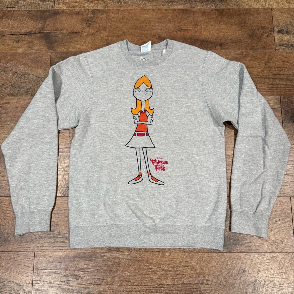 Rare* Disney Phineas & Ferb Candace Crewneck Sweatshirt - Hard To Find!